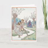 George Barbier, Art Deco Hartelijk dank Bedankkaart (Voorkant)