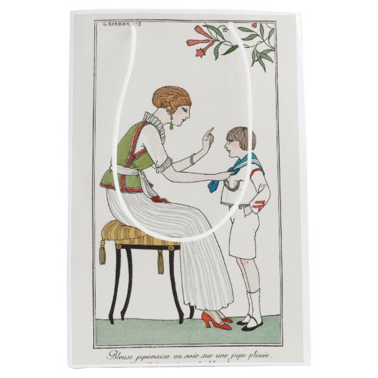 George Barbier, Art Deco Medium Gift Bag Cadeauzakje (Voorkant)