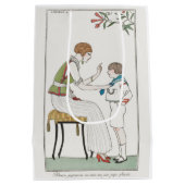 George Barbier, Art Deco Medium Gift Bag Cadeauzakje (Achterkant)