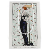 George Barbier, Art Deco Medium Gift Bag Medium Cadeauzakje (Achterkant)