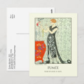 George Barbier  Art Deco Mode Fumee Briefkaart (Voorkant / Achterkant)