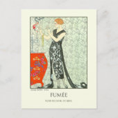 George Barbier  Art Deco Mode Fumee Briefkaart (Voorkant)