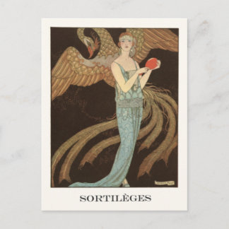 George Barbier Art Deco Mode Illustratie Briefkaart