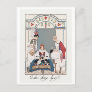 George Barbier, Art Deco-prentbriefkaart Briefkaart