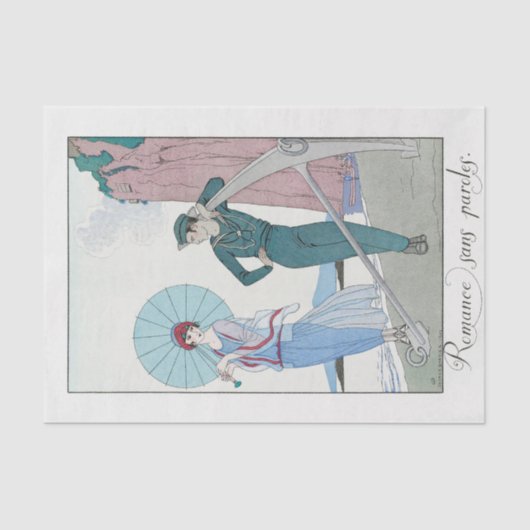 George Barbier, Art Deco Tissue Paper Tissuepapier (Voorkant)