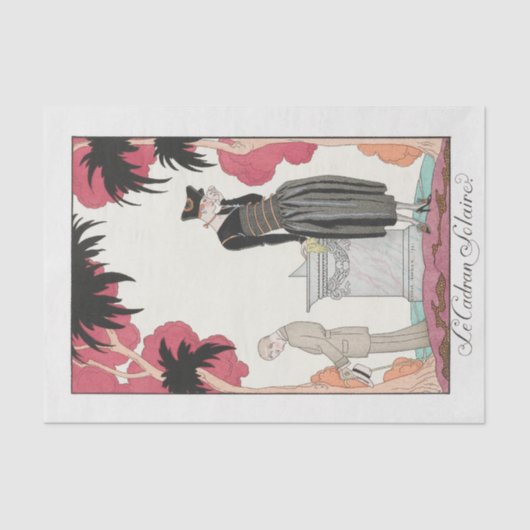 George Barbier, Art Deco Tissue Paper Tissuepapier (Voorkant)