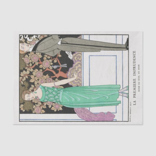 George Barbier, Art Deco Tissue Paper Tissuepapier (Voorkant)