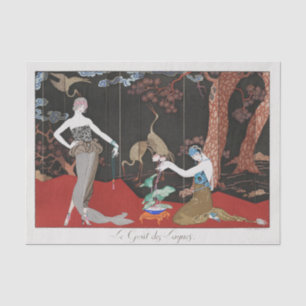 George Barbier, Art Deco Tissue Paper Tissuepapier