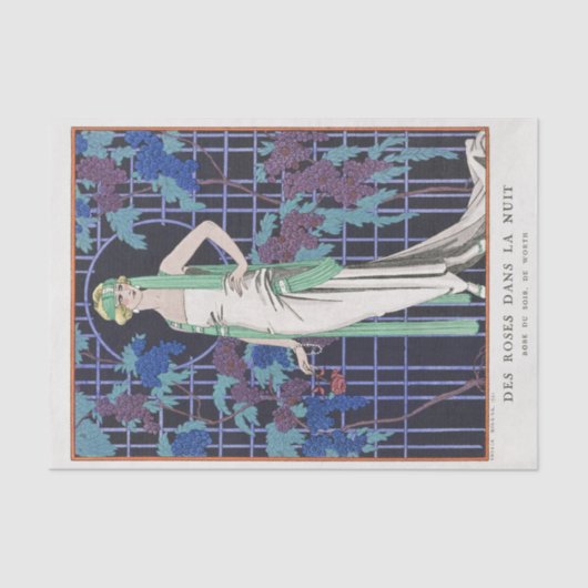 George Barbier, Art Deco Tissue Paper Tissuepapier (Voorkant)