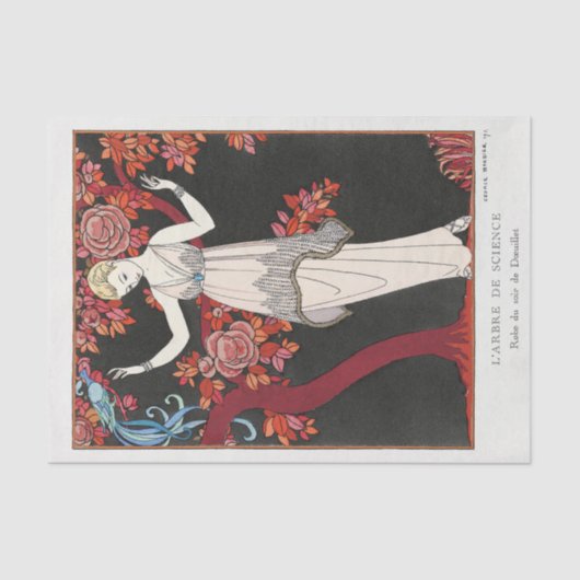 George Barbier, Art Deco Tissue Paper Tissuepapier (Voorkant)