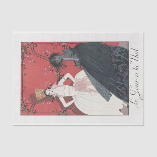 George Barbier, Art Deco Tissue Paper Tissuepapier (Voorkant)