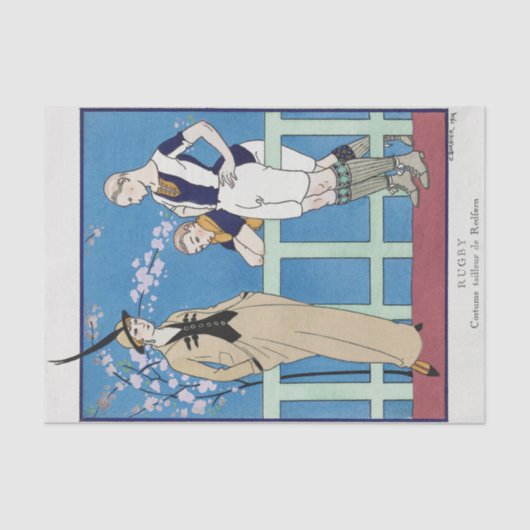 George Barbier, Art Deco Tissue Paper Tissuepapier (Voorkant)