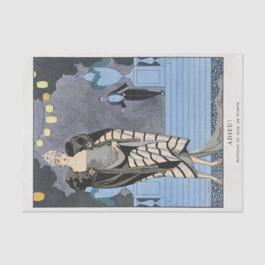 George Barbier, Art Deco Tissue Paper Tissuepapier (Voorkant)