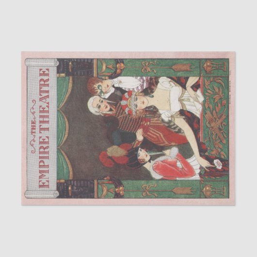 George Barbier, Art Deco Tissue Paper Tissuepapier (Voorkant)