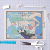 George Barbier, Art Deco Tissue Paper Tissuepapier (Craft)