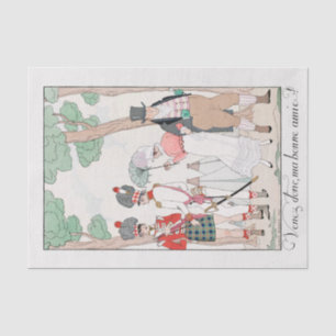 George Barbier, Art Deco Tissue Paper Tissuepapier