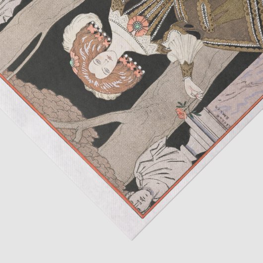 George Barbier, Art Deco Tissuepapier (Detail)