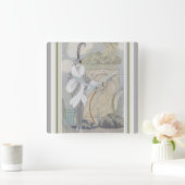 George Barbier Art Deco Wall Clock Vierkante Klok (Huis)