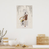 George Barbier Autumn 1925 Lovers CC1225 Poster (Keuken)