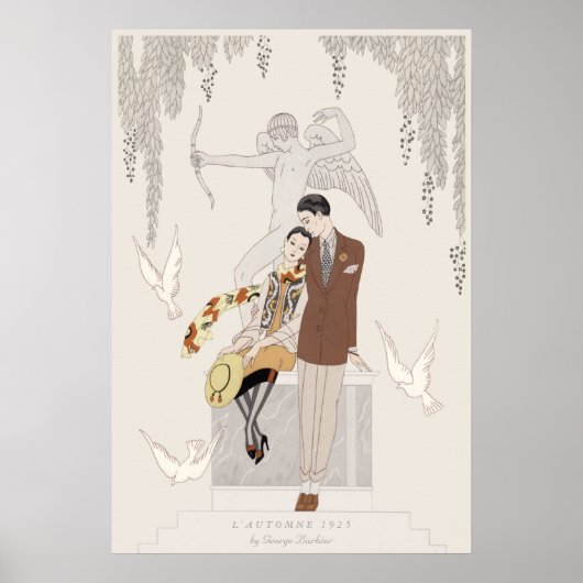George Barbier Autumn 1925 Lovers CC1225 Poster (Voorkant)