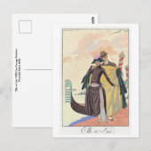 George Barbier Briefkaart (Voorkant / Achterkant)