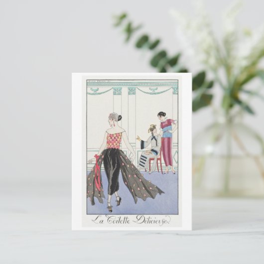 George Barbier Briefkaart (Staand voorkant)