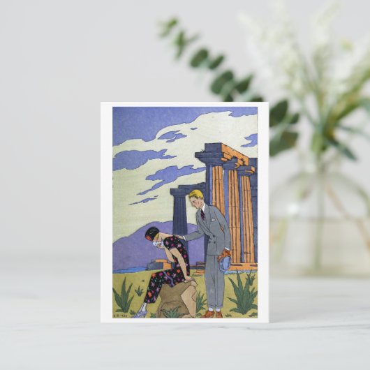 George Barbier Briefkaart (Staand voorkant)