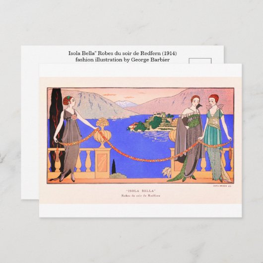 George Barbier  Briefkaart (Voorkant / Achterkant)