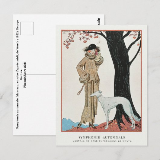 George Barbier Briefkaart (Voorkant / Achterkant)