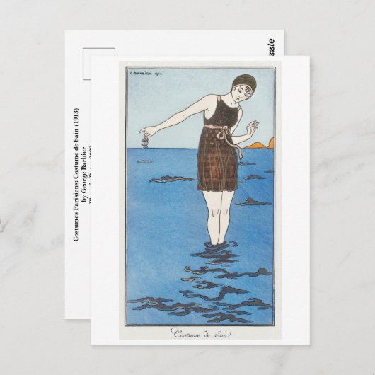 George Barbier Briefkaart (Voorkant / Achterkant)