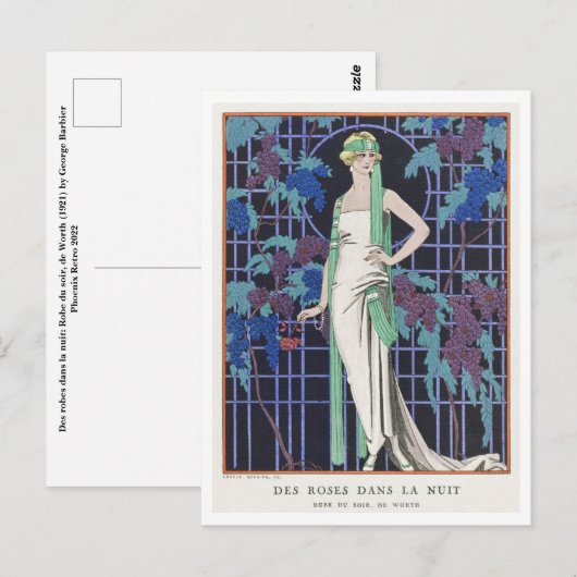 George Barbier Briefkaart (Voorkant / Achterkant)