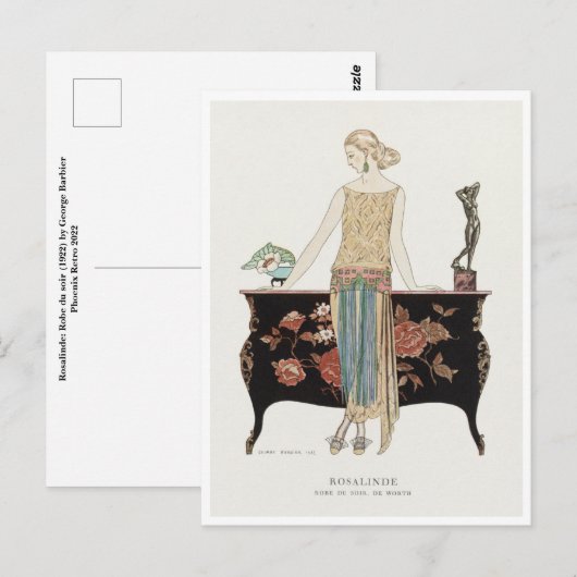 George Barbier Briefkaart (Voorkant / Achterkant)