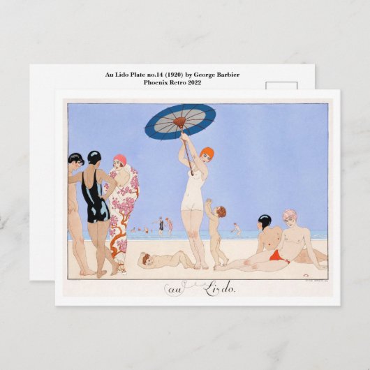 George Barbier Briefkaart (Voorkant / Achterkant)