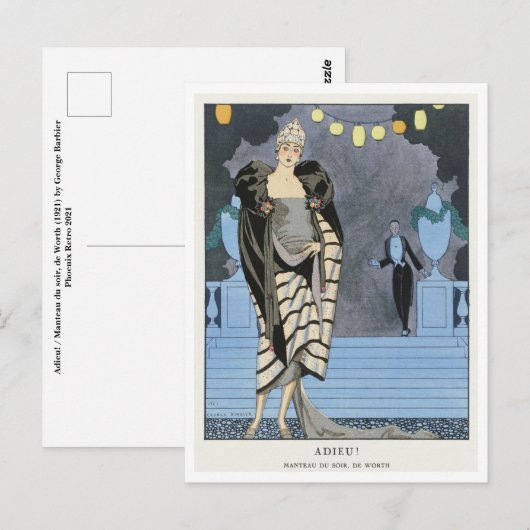 George Barbier Briefkaart (Voorkant / Achterkant)