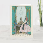 George Barbier French Mode Illustration Kaart (Voorkant)