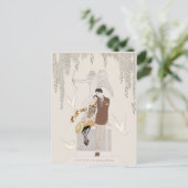 George Barbier L'Automne Autumn 1925 Lovers CC1226 Briefkaart (Staand voorkant)