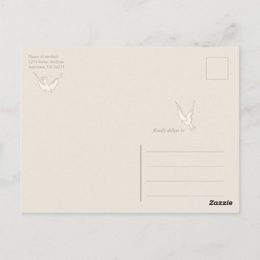 George Barbier L'Automne Autumn 1925 Lovers CC1226 Briefkaart (Achterkant)