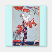 George Barbier "L'Oiseau Volage" 1914 Magneet (Voorkant)