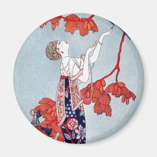 George Barbier "L'Oiseau Volage" 1914 Magneet (Voorkant)