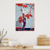 George Barbier "L'Oiseau Volage" 1914 Poster (Keuken)