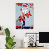 George Barbier "L'Oiseau Volage" 1914 Poster (Thuiskantoor)