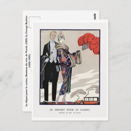 George Barbier  Mode Briefkaart (Voorkant / Achterkant)