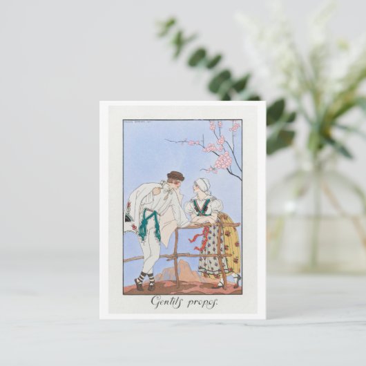 George Barbier Mode Briefkaart (Staand voorkant)