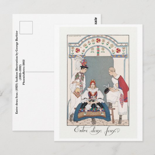 George Barbier  Mode Briefkaart (Voorkant / Achterkant)