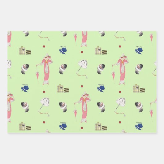 George Barbier  Mode Illustraties Inpakpapier Vel (Voorkant 2)
