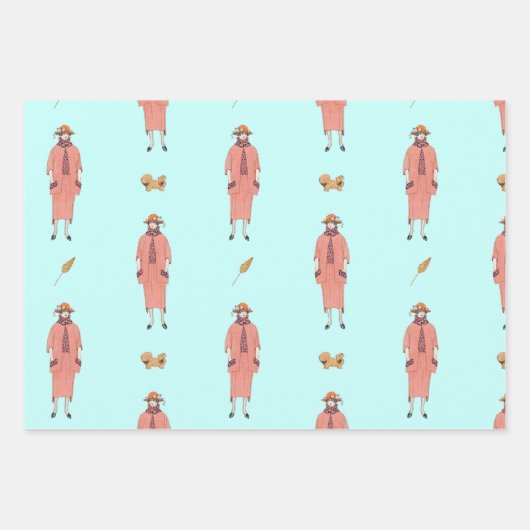 George Barbier  Mode Illustraties Inpakpapier Vel (Voorkant)