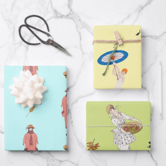 George Barbier  Mode Illustraties Inpakpapier Vel (Voorkant)