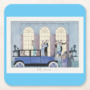George Barbier mode Kartonnen Onderzetters