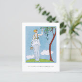 George Barbier plukken fruit Franse Mode Briefkaart (Staand voorkant)