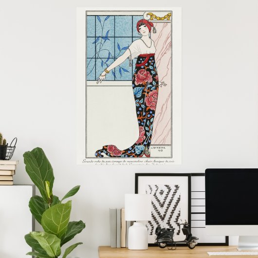 George Barbier Poster (Thuiskantoor)